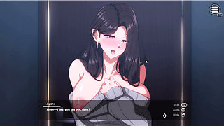Hentai Game - Kinjo No Hitozuma2 -  Stealing the Neighbor's Wife While Her Husband Bathes! (DOGGY - COWGIRL - MISSIONARY) NTR