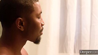 Romantic shower sex between a white chick and her BBC