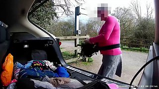 Changing into Cross Dress in car park