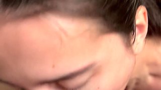 Homely girl with big tits finally gets some action at her house