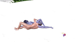 3D Animated Sex Videos - Elf and Man in Doggy Style, 69 Position, Blowjob, Pussy Licking