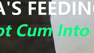 Marianna's Feeding Time #16 - Sucking Hot Cum Into Her Mouth.