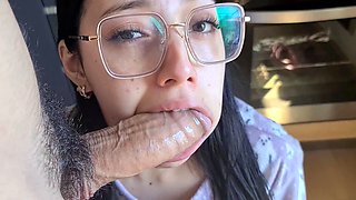 Real amateur college coed teens blowjob cumshot