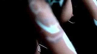 Fucking a Hot Blue Sex Bot in the Bus in POV