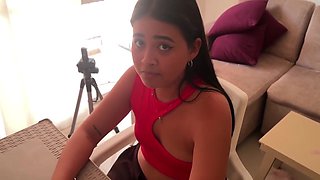 Stepsister Doesnt Want To Do Her Diet And Eats Her Stepbrothers Cock With A With Little Dessert And Little Cock
