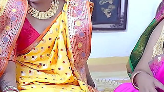 Desi Horny Indian Three Bhabhi Wants to Get Fucked by Their Dewar Like a Bhabhi's Groupsex Party ( Hindi Audio )