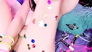 Beautiful Sonya having a horny solo toy masturbation