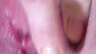 Close Pee with Spread Pussy