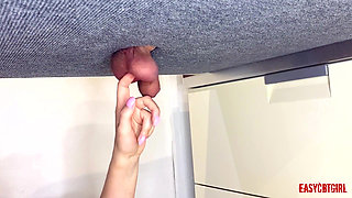 Mistress Points Finger at Balls and Bangs Them with Her Finger Easycbtgirl