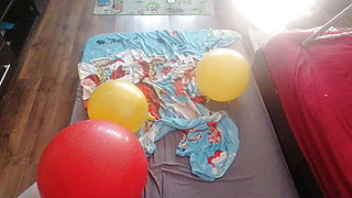 Amateur couple romantic foreplay in the bedroom.