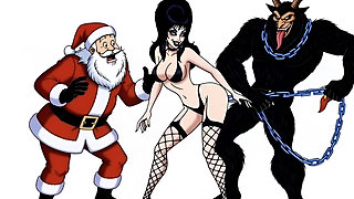 Krampus Stuffed a Butt Plug Into Elvira, the Mistress of Darkness' Ass, and Brought Her to Orgasm. a Christmas Porn Story