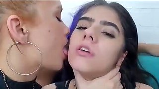 Lesbian tongue 3-way: Amateur, Babe  Creampie Porn