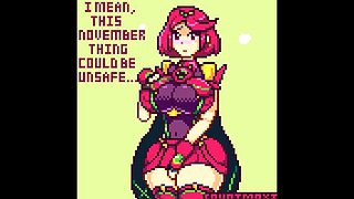 Horny Pyra From Xenoblade Wants Big Cock - Cowgirl POV Hentai