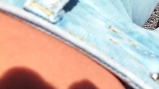 Wetting Jeans on a Bare Foot Hike