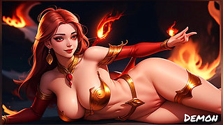 hot demon girls with big boobs part two (Ai model)