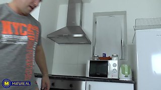 Viana Is A 55 Year Old Skinny Cougar Who Fucks A Stranger At His Home After A Short Encounter