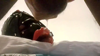 MILF with Ring Gag, Fake Lips, Mouth and Facial