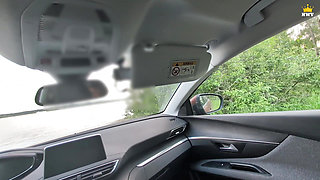 Do you remember my neighbor from the village? He fucked me again, this time in the car