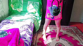 Transgender Hot Pretty Ladyboy Short Dress White Body Sexy Dancer Cosplayer Model Shemale