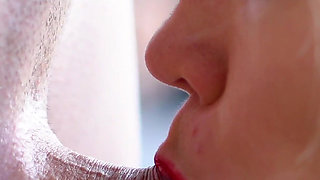 Asmr Blowjob Close up - Secretary Love Pulsating Cum Mouth