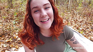 Ersties - Cute American Girl Autumn Finds A Quiet Place To Masturbate Outdoors