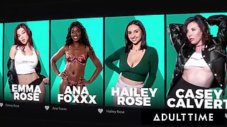 ADULT TIME - Femdom MILF Reya Lovenlight Disciplines 18 yo Emma Rosie! HOT LESBIAN MASSAGE!