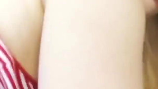 SisLovesMe - pretty big assed babe with glasses lets her horny stepbro cover her juicy twat with cum