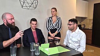 Secretary slut goes Wet, Jennifer Mendez BACK with DP, DVP