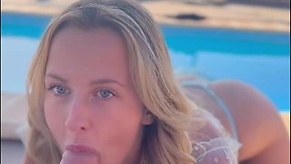 Sensual booty babe POV outdoor sex