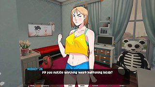 Creative butt-themed video game fun with a cartoon mom and wild blowjob adventures