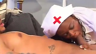 Busty Ebony Nurse Revives Patients Cock With A Hardcore Bj