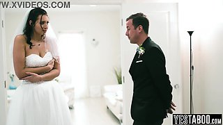 Phat backside COUGAR bride romps giant knob ex one last time before wedding