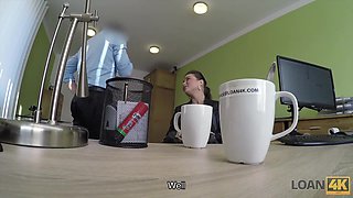 LOAN4K. Steamy loan agent uses his powers to screw