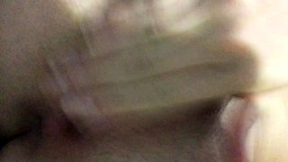 Amateur blondie solo anal masturbation