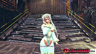 3D Hentai Animation Featuring Blue-haired Princess - Kissing, Masturbation, and Intense Pussy Fingering POV Along with Licking