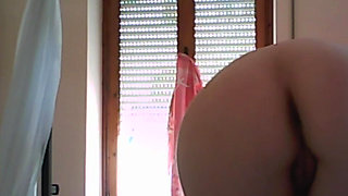 Spanking! I Spank Myself with My Slipper