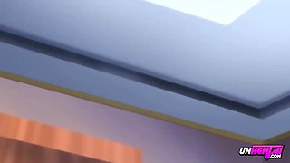 Hot Japanese MILF Threesome - Uncensored Hentai Sex with Big Tits & Creampie