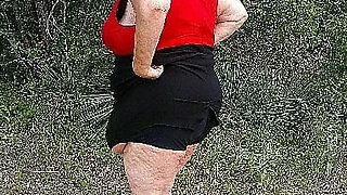 Sexy Nurse Vicki Walks in Park Flashing and Teasing You