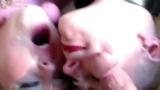 Amateur Cum Compilation - Facial & Cum Swallow on Tits & Ass - SexySpunkyGirl & Eden Sin