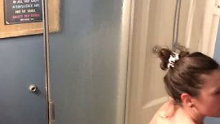 Friends wife on hidden camera in the shower