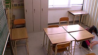 Hot college japanese teen sucks cock and fucks like maniac