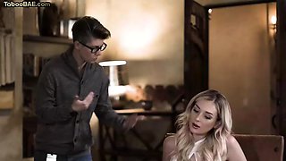 Bigass blonde babe gets pussyfucked hard