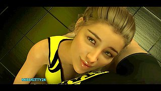 Japanese erotic cartoon care featuring futanari adventures with Misskitty2k