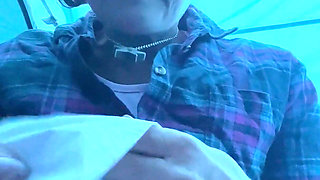 When a Quick Piss in a Bottle in Your Tent Leads Onto Stripping and a Cheeky Little Tits and Bits Play!