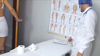 Petite Latina Housewife Cheats On Husband With Doctor For Butt Exam - Amateur Teen Doggy Style Fuck