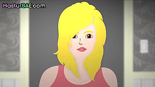 Skinny inked babe bouncing on BBC