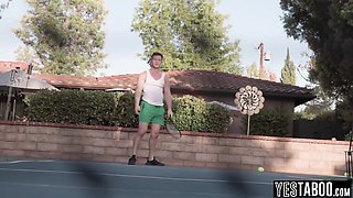Tennis Coach Fucks Redhead Teenager 18+ Student 18+ - Madi Collins