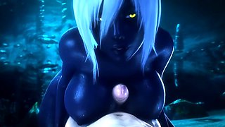 Two 3d cartoon cuties are ready for their bath