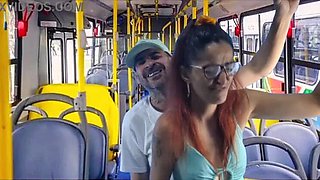 Blonde Student Gets Fucked Hard on Public Bus