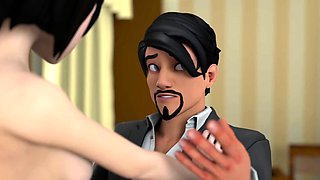 Dad Fucks Sexy Stepdaughter - 3D Hentai Animation